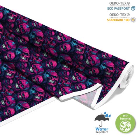 TESSUTI DECORATIVI PER ESTERNI OXFORD - Motivo Teschio I DX4577