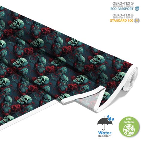 TESSUTI DECORATIVI PER ESTERNI OXFORD - Motivo Teschio I DX4606