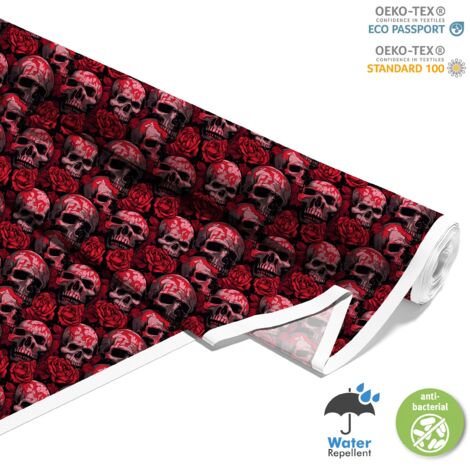 TESSUTI DECORATIVI PER ESTERNI OXFORD - Motivo Teschio I DX4621