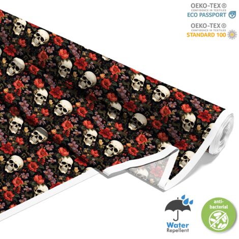 TESSUTI DECORATIVI PER ESTERNI OXFORD - Motivo Teschio I DX4623