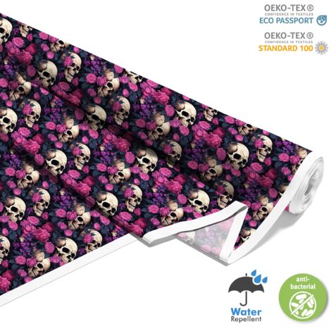 TESSUTI DECORATIVI PER ESTERNI OXFORD - Motivo Teschio I DX4631
