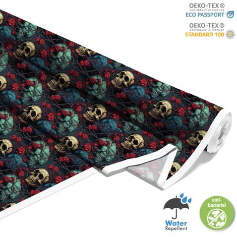 TESSUTI DECORATIVI PER ESTERNI OXFORD - Motivo Teschio I DX4636