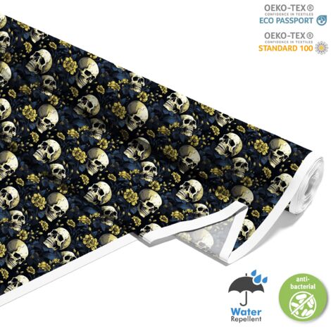 TESSUTI DECORATIVI PER ESTERNI OXFORD - Motivo Teschio I DX4642