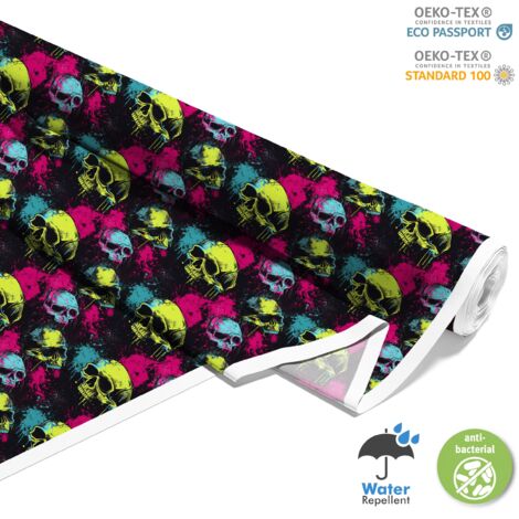 TESSUTI DECORATIVI PER ESTERNI OXFORD - Motivo Teschio I DX4667