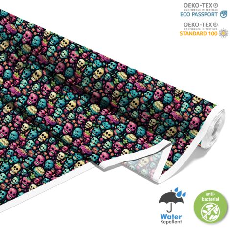 TESSUTI DECORATIVI PER ESTERNI OXFORD - Motivo Teschio I DX4688