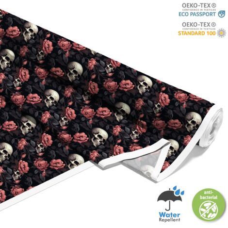 TESSUTI DECORATIVI PER ESTERNI OXFORD - Motivo Teschio I DX4705