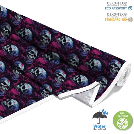 TESSUTI DECORATIVI PER ESTERNI OXFORD - Motivo Teschio I DX4721
