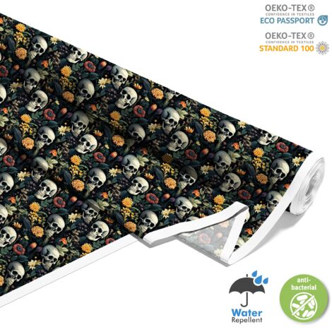 TESSUTI DECORATIVI PER ESTERNI OXFORD - Motivo Teschio I DX4725