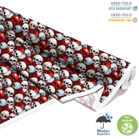 TESSUTI DECORATIVI PER ESTERNI OXFORD - Motivo Teschio I DX4728