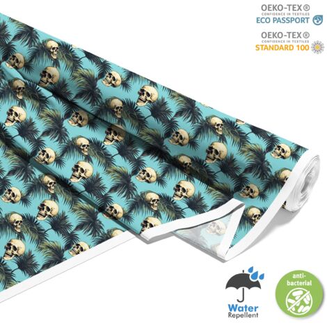 TESSUTI DECORATIVI PER ESTERNI OXFORD - Motivo Teschio I DX4733