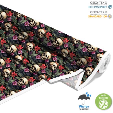 TESSUTI DECORATIVI PER ESTERNI OXFORD - Motivo Teschio I DX4743