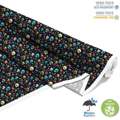 TESSUTI DECORATIVI PER ESTERNI OXFORD - Motivo Teschio I DX4748