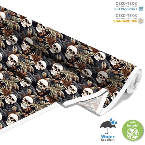 TESSUTI DECORATIVI PER ESTERNI OXFORD - Motivo Teschio I DX4755