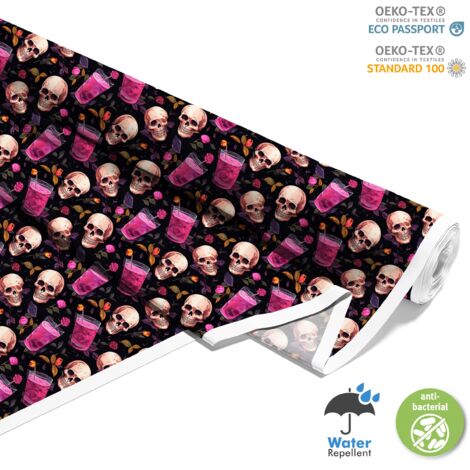 TESSUTI DECORATIVI PER ESTERNI OXFORD - Motivo Teschio I DX4761