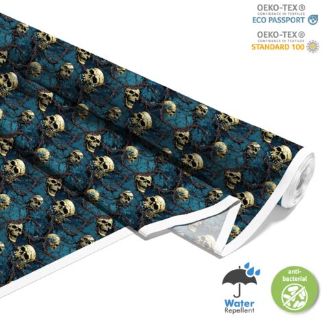 TESSUTI DECORATIVI PER ESTERNI OXFORD - Motivo Teschio I DX4764