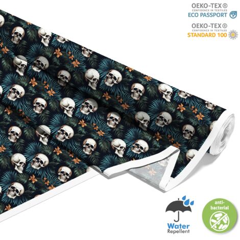 TESSUTI DECORATIVI PER ESTERNI OXFORD - Motivo Teschio I DX4782