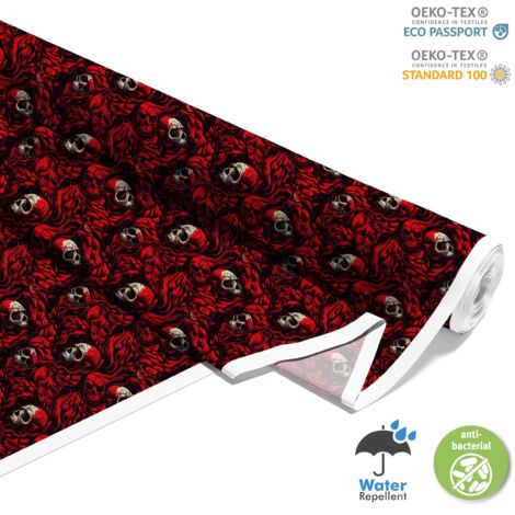 TESSUTI DECORATIVI PER ESTERNI OXFORD - Motivo Teschio I DX4812