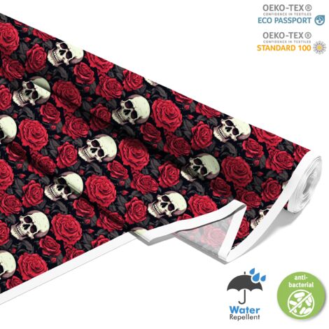 TESSUTI DECORATIVI PER ESTERNI OXFORD - Motivo Teschio I DX4817