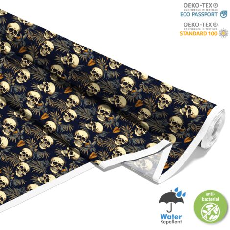 TESSUTI DECORATIVI PER ESTERNI OXFORD - Motivo Teschio I DX4833