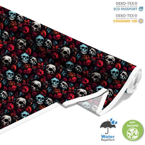 TESSUTI DECORATIVI PER ESTERNI OXFORD - Motivo Teschio I DX4845