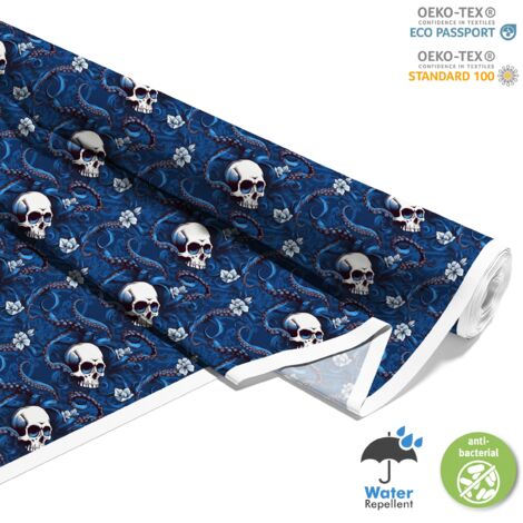 TESSUTI DECORATIVI PER ESTERNI OXFORD - Motivo Teschio I DX4848