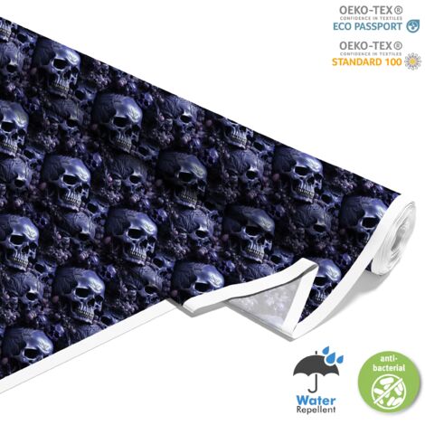 TESSUTI DECORATIVI PER ESTERNI OXFORD - Motivo Teschio I DX4854