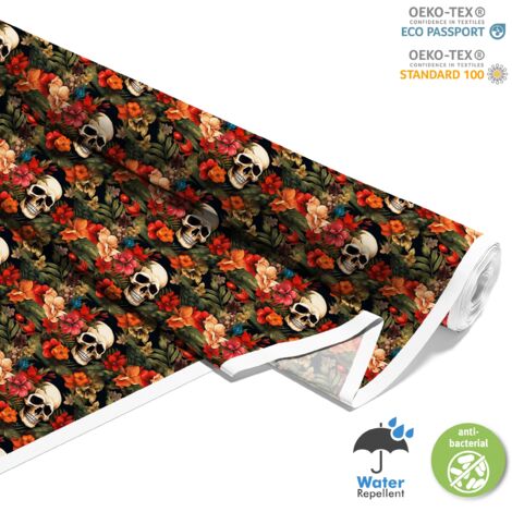 TESSUTI DECORATIVI PER ESTERNI OXFORD - Motivo Teschio I DX4858