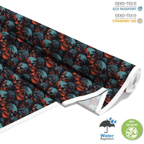 TESSUTI DECORATIVI PER ESTERNI OXFORD - Motivo Teschio I DX4907