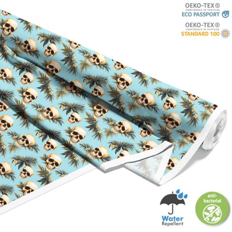 TESSUTI DECORATIVI PER ESTERNI OXFORD - Motivo Teschio I DX4914