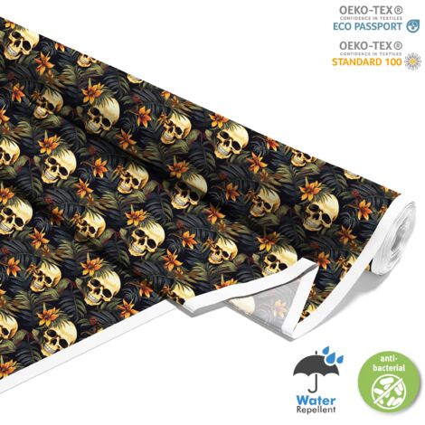 TESSUTI DECORATIVI PER ESTERNI OXFORD - Motivo Teschio I DX4915