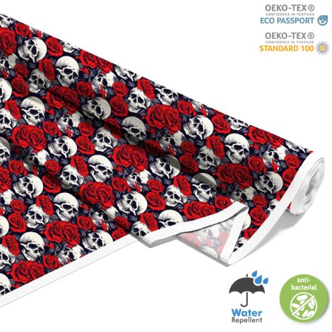 TESSUTI DECORATIVI PER ESTERNI OXFORD - Motivo Teschio I DX4920