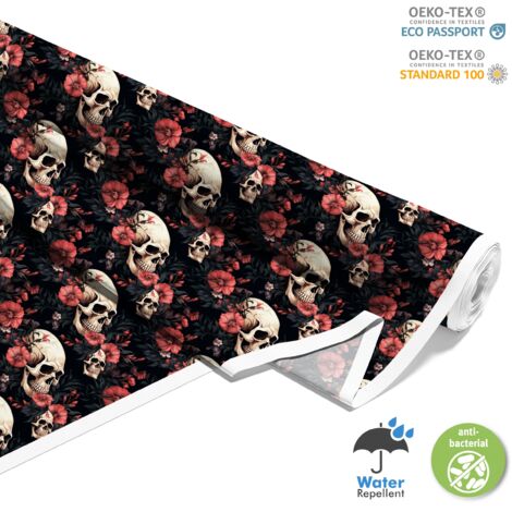 TESSUTI DECORATIVI PER ESTERNI OXFORD - Motivo Teschio I DX4923
