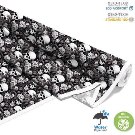 TESSUTI DECORATIVI PER ESTERNI OXFORD - Motivo Teschio I DX4944