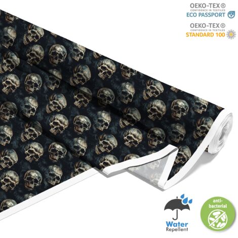 TESSUTI DECORATIVI PER ESTERNI OXFORD - Motivo Teschio I DX4956