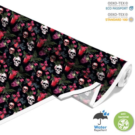 TESSUTI DECORATIVI PER ESTERNI OXFORD - Motivo Teschio I DX4967