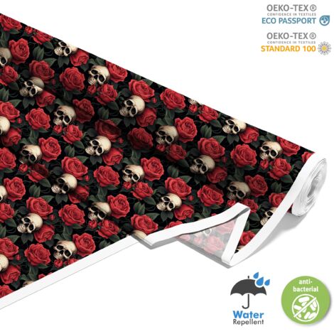 TESSUTI DECORATIVI PER ESTERNI OXFORD - Motivo Teschio I DX4987