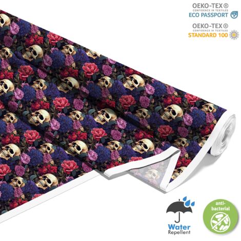 TESSUTI DECORATIVI PER ESTERNI OXFORD - Motivo Teschio I DX4993