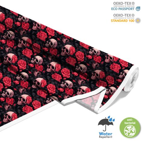TESSUTI DECORATIVI PER ESTERNI OXFORD - Motivo Teschio I DX4996