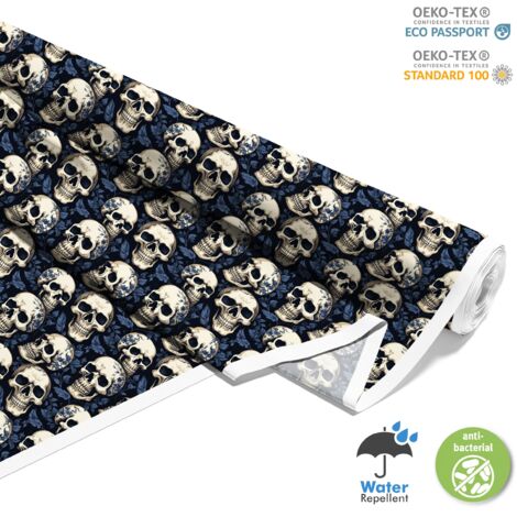TESSUTI DECORATIVI PER ESTERNI OXFORD - Motivo Teschio I DX5024