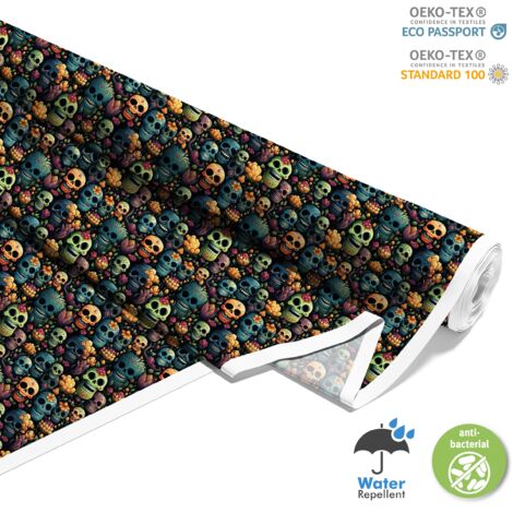 TESSUTI DECORATIVI PER ESTERNI OXFORD - Motivo Teschio I DX5027