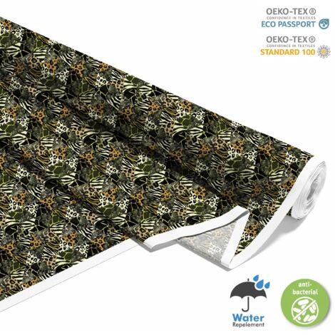 TESSUTI DECORATIVI PER ESTERNI OXFORD - Motivo Triangoli - Stampa Animalier I DX318