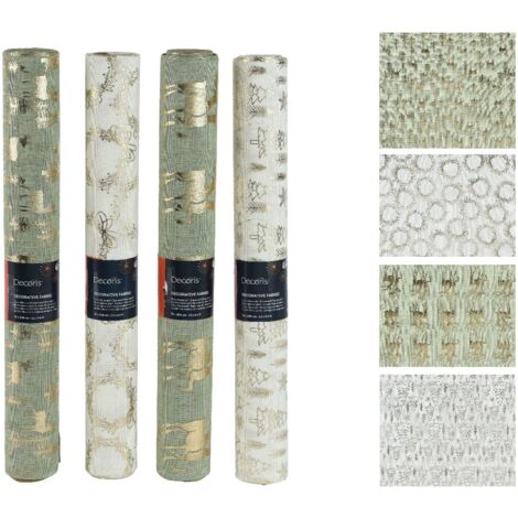 Tessuto decorativo poliestere 35x200cm ass