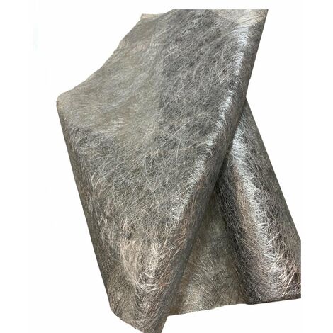 Tessuto in Tnt decorazione per cestini e alberi di natale 48 x 270 cm -Argento