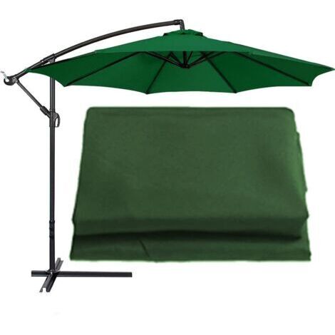 Tessuto per ombrellone da giardino, 3 m, 8 nervature, verde