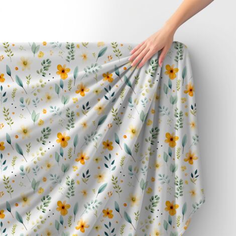 Tessuto Royal Velvet in poliestere per cucire - Motivo fiori - RDX2105