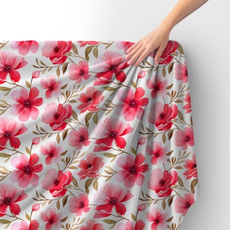 Tessuto Royal Velvet in poliestere per cucire - Motivo fiori - RDX2135