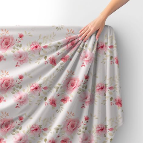 Tessuto Royal Velvet in poliestere per cucire - Motivo fiori - RDX2190