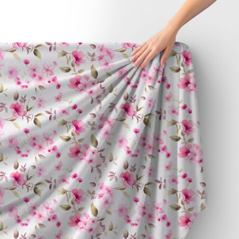 Tessuto Royal Velvet in poliestere per cucire - Motivo fiori - RDX2385