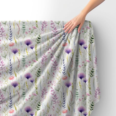 Tessuto Royal Velvet in poliestere per cucire - Motivo fiori - RDX2532