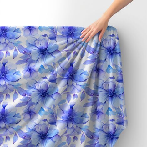 Tessuto Royal Velvet in poliestere per cucire - Motivo fiori - RDX2536